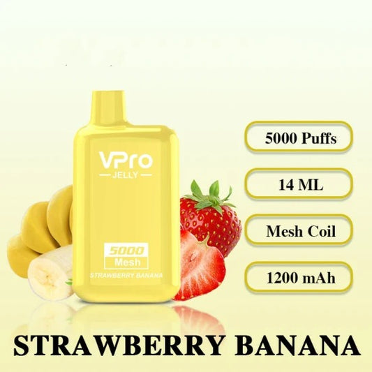 VPRO Strawberry Banana 5000 puff